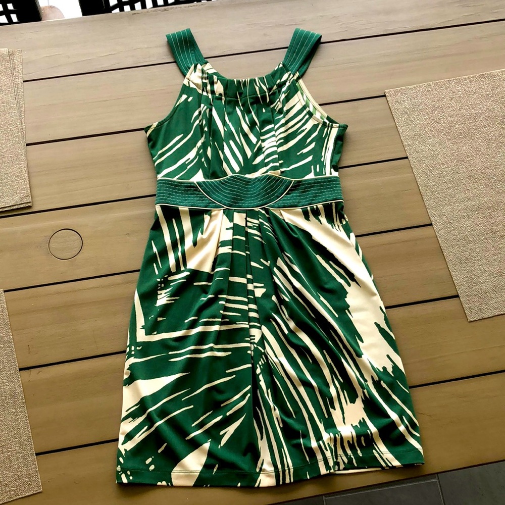 Bcbg like new mini dress tropical print size xs